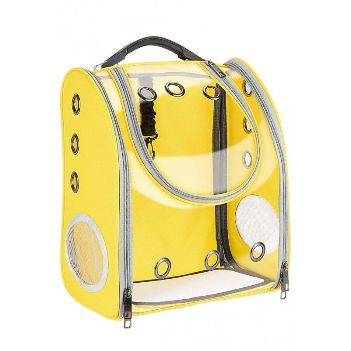 Rucsac  full geam , pentru transportul animalelor de companie mici, galben ,  40 cm ,Doty [1]