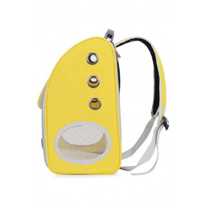 Rucsac  full geam , pentru transportul animalelor de companie mici, galben ,  40 cm ,Doty [2]