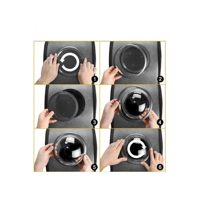 Rucsac negru  cu capsula astronaut, pentru caini si pisici de talie mica ,spatiu respirabil , piele ecologica 39 cm Doty [8]