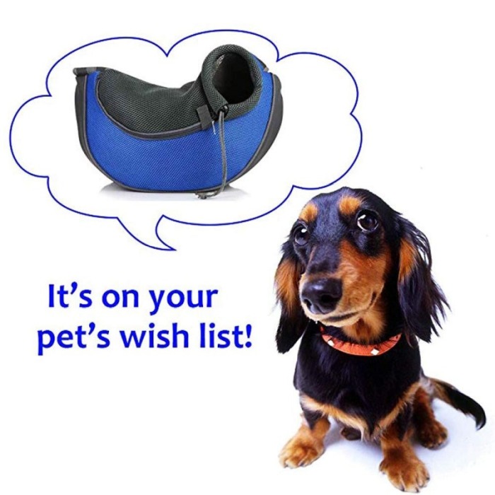 Rucsac pentru caini si pisici, masura L, albastru, Doty [5]