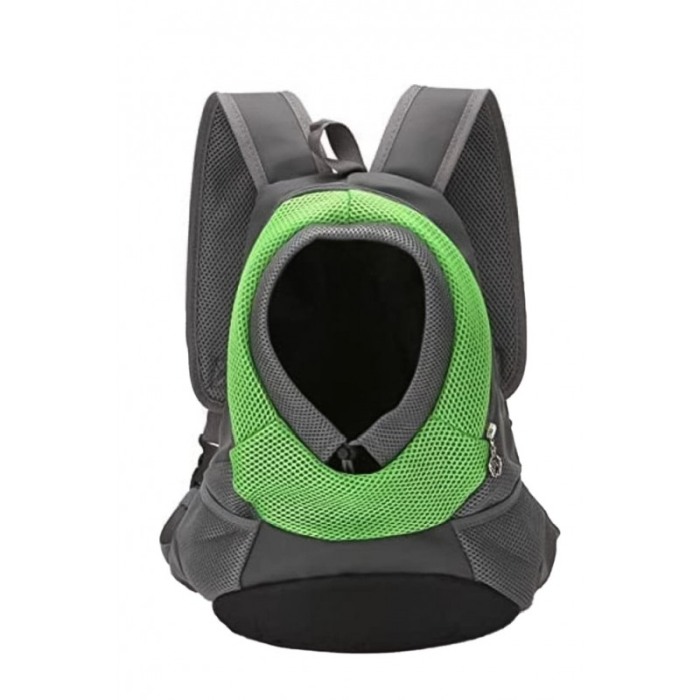 Rucsac SafeCary pentru animalele de companie de talie mica/medie, gri/verde, 46x36x16 cm, Doty®️ [1]