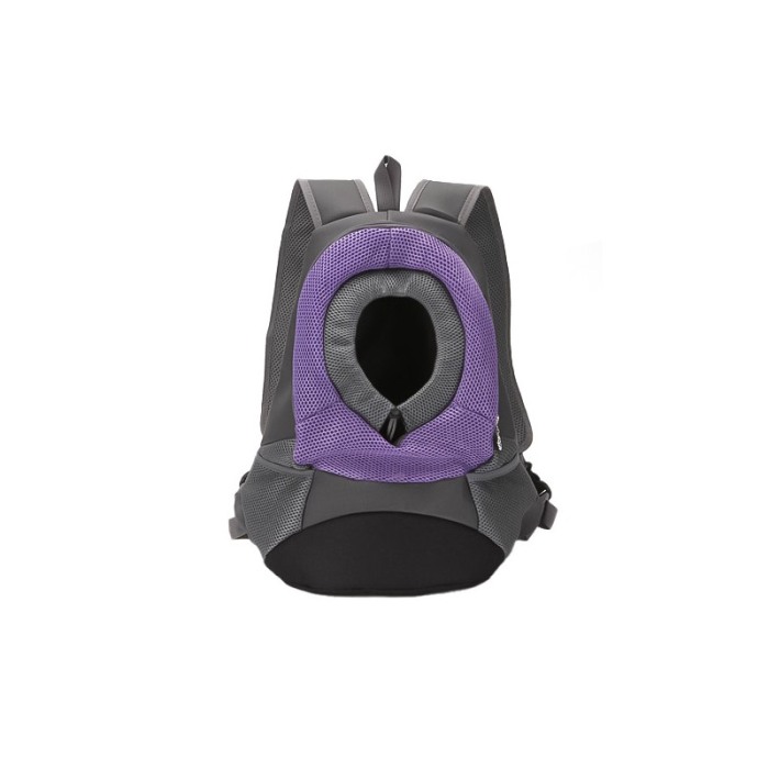 Rucsac SafeCary pentru animalele de companie de talie mica/medie, sustine pana la 7 kg, gri/mov, 46x36x16 cm, Doty®️ [3]