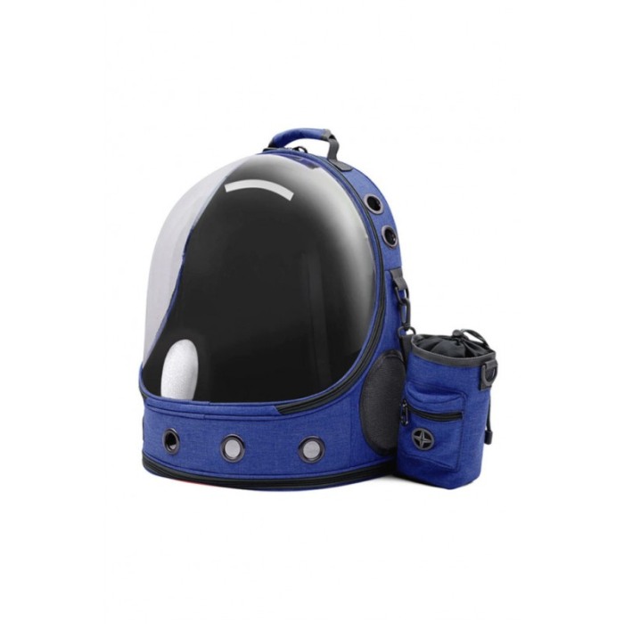 Rucsac Simba pentru transportul animalelor de companie de talie mica si medie,37x28x41 cm, design modern, albastru [3]
