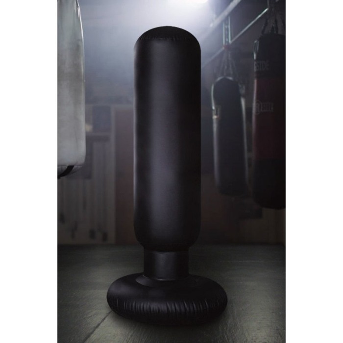 Sac de box Indoor Boxing, gonflabil, usor de instalat, rezistent, 60x152 cm , negru [3]