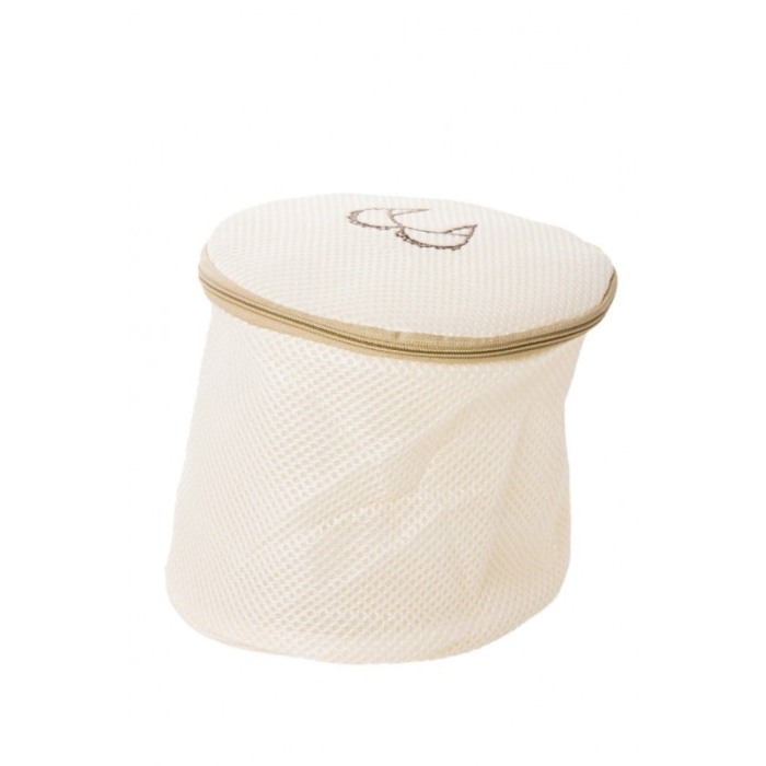 Sac pentru spalarea sutienelor la masina de spalat rufe BraProtection, poliester, inchidere cu fermoar, 28x19cm, crem, Doty®️ [5]