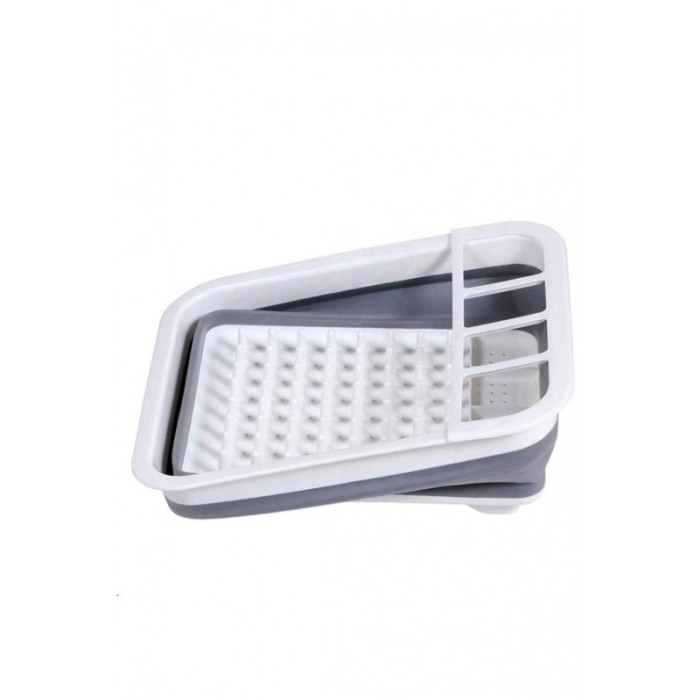 Scurgator de vase pliabil QuickDrainer Doty®, cu suport , din silicon, cu picurator, 5L, 36x31x11.5 cm, alb/gri [6]