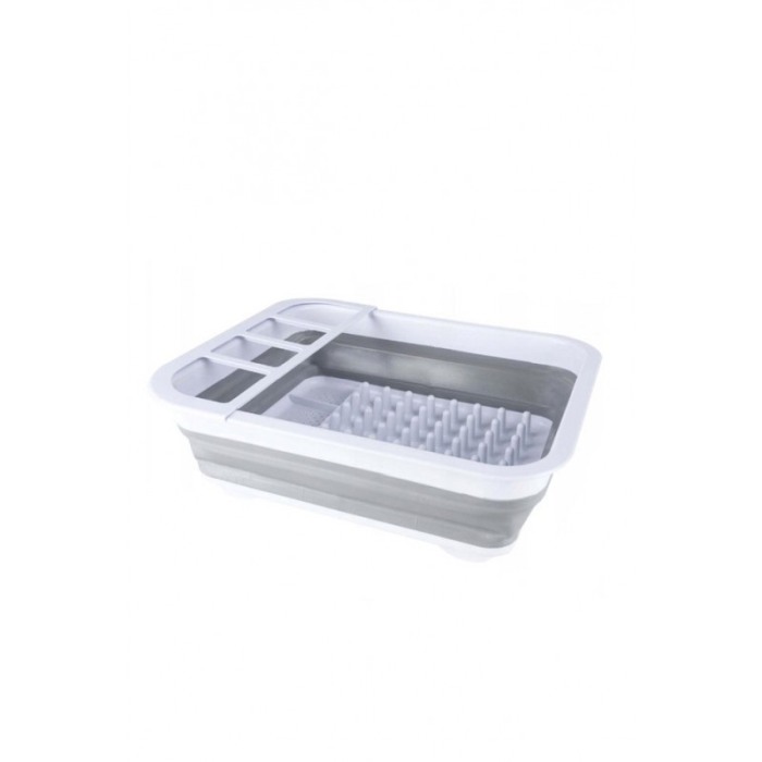 Scurgator de vase pliabil QuickDrainer Doty®, cu suport , din silicon, cu picurator, 5L, 36x31x11.5 cm, alb/gri [1]