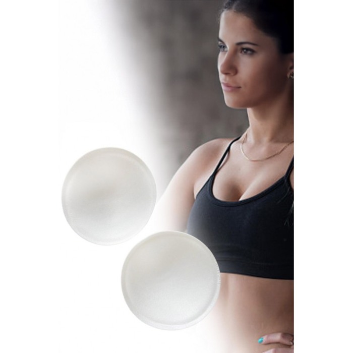 Set 1 pereche insertii sutien CoolBreast Doty®, detasabil, material textil moale si placut la atingere, marime S, 11x11 cm, alb [3]