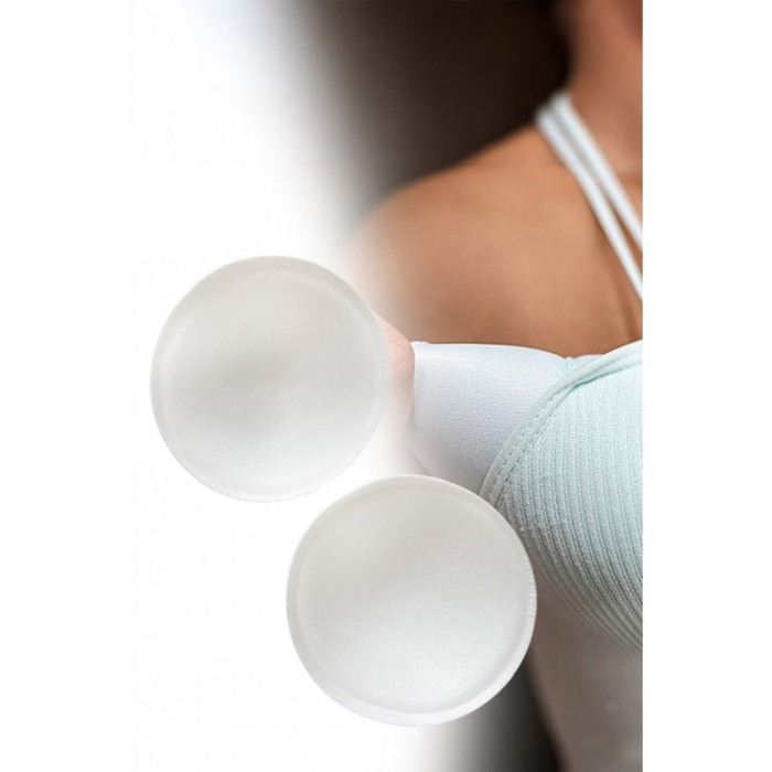 Set 1 pereche insertii sutien CoolBreast Doty®, detasabil, material textil moale si placut la atingere, marime S, 11x11 cm, alb [2]