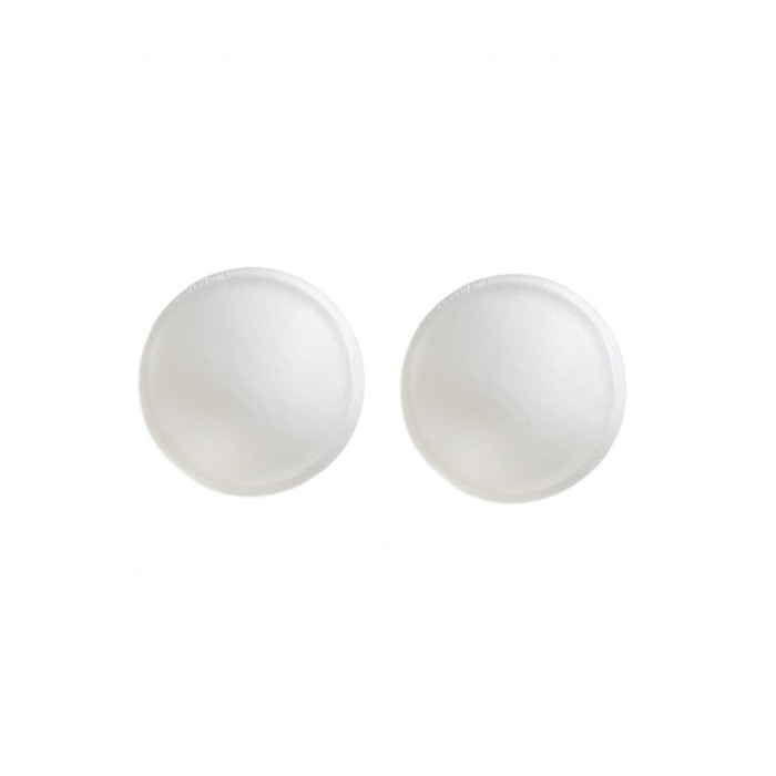 Set 1 pereche insertii sutien CoolBreast Doty®, detasabil, material textil moale si placut la atingere, marime S, 11x11 cm, alb [1]