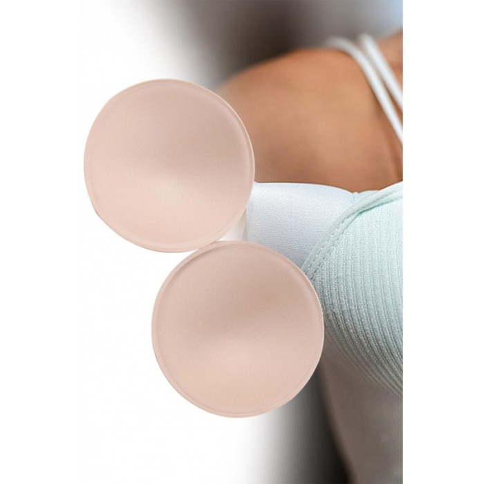 Set 1 pereche insertii sutien CoolBreast Doty®, detasabil, material textil moale si placut la atingere, marime S, 11x11 cm, crem [4]