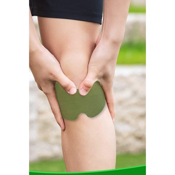 Set 10 plasturi Green Patcher Doty.ro®, pentru dureri de genunchi, gat, spate sau umar, 13x9 cm, verde [7]