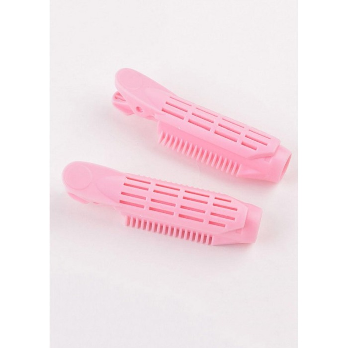 Set 2 Bigudiuri VolumeClip, pentru volum la radacina si stilizare, roz, 10.5x2.5 cm, Doty® [7]