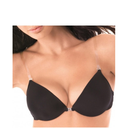 Set 2 bretele pentru sutien InvisibleBra, din silicon, transparente, 35x1.2 cm, reglabile, Doty [1]