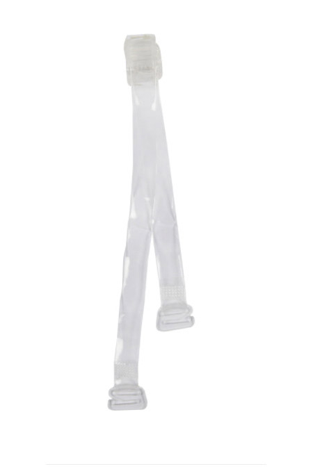 Set 2 bretele pentru sutien InvisibleBra, din silicon, transparente, 35x1.2 cm, reglabile, Doty [3]