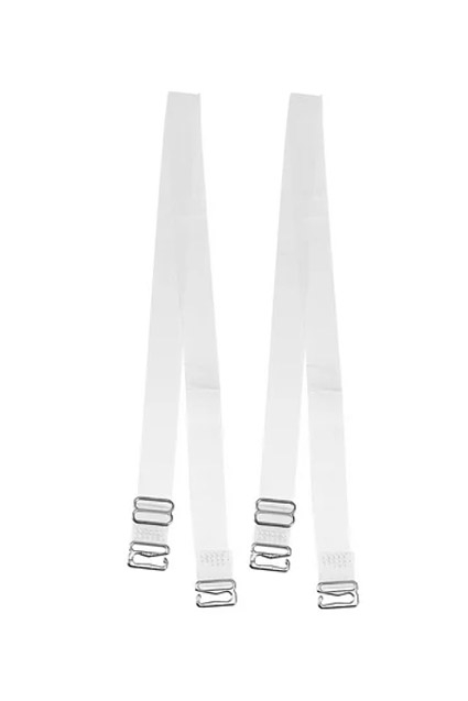 Set 2 bretele pentru sutien InvisibleBra, din silicon, transparente, cu detalii metalice 35x1 cm, reglabile, Doty [6]