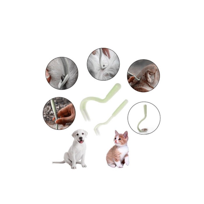 Set 2 Dispozitive pentru indepartarea capuselor NoTick Doty®, manual, 2 marimi, usor de utilizat, confort, gri [6]