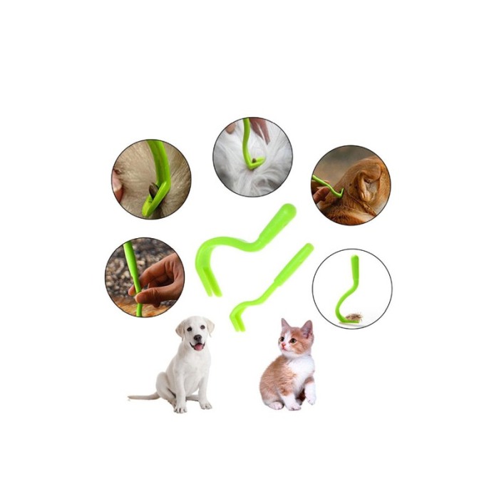 Set 2 Dispozitive pentru indepartarea capuselor NoTick Doty®, manual, 2 marimi, usor de utilizat, confort, verde [6]