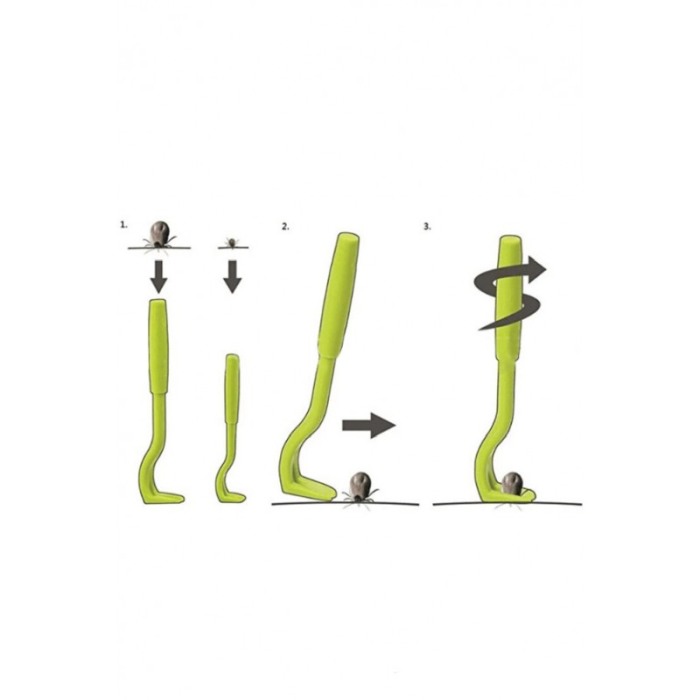 Set 2 Dispozitive pentru indepartarea capuselor NoTick Doty®, manual, 2 marimi, usor de utilizat, confort, verde [8]