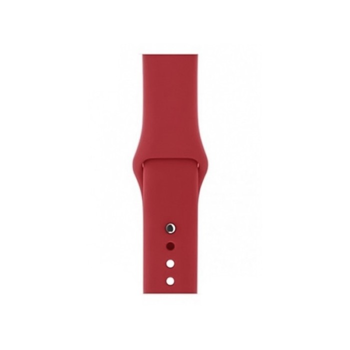 Set 2 in 1 curea din silicon si husa protectie ecran pentru Apple Watch series 1/2/3/4/5 ,materiale de calitate,38 mm, rosu [6]