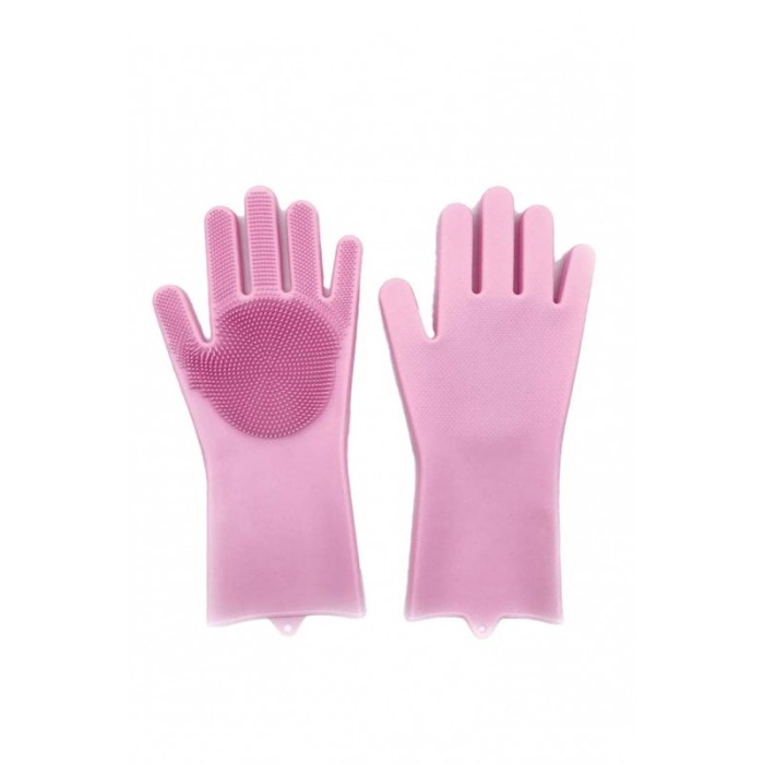 Set 2 manusi multifunctionale din silicon de inalta calitate, peri din silicon pentru spalat vasele, rezistente la temperaturi r [1]