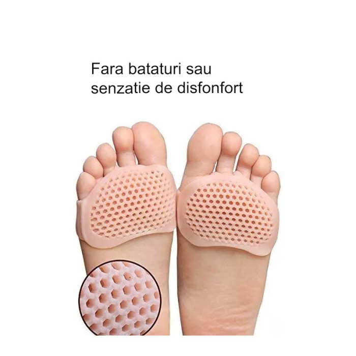 Set 2 pernute din silicon Soft Painless Doty.ro®, anti monturi sau bataturi, pentru sandale/pantofi, universale, elastice, crem [2]