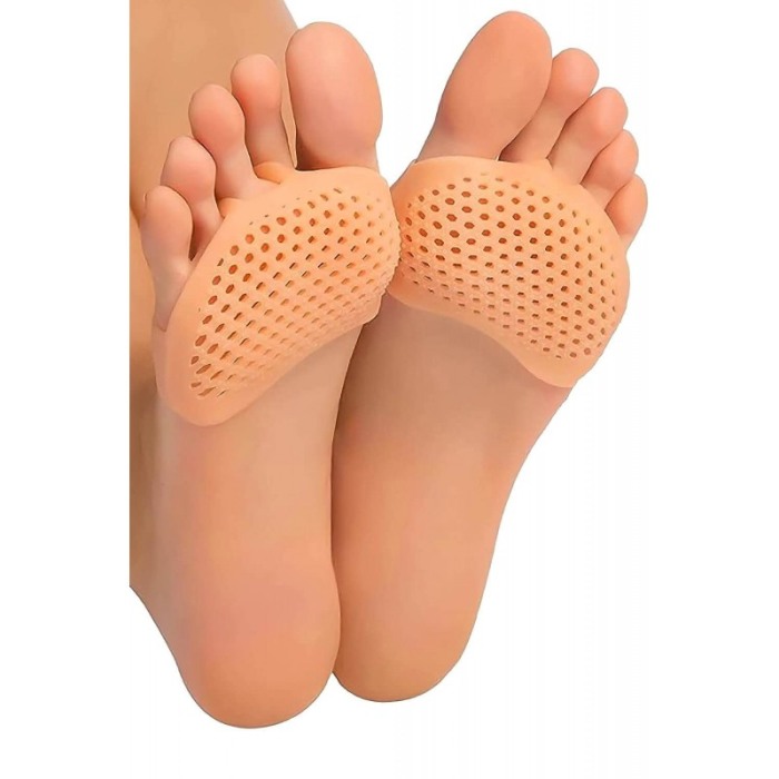 Set 2 pernute din silicon Soft Painless Doty.ro®, anti monturi sau bataturi, pentru sandale/pantofi, universale, elastice, crem [4]