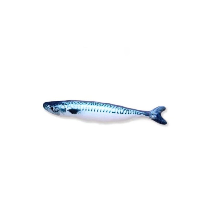 Set 2 pesti de jucarie pentru pisici FishyPlay Doty®, 19 cm, albastru [5]