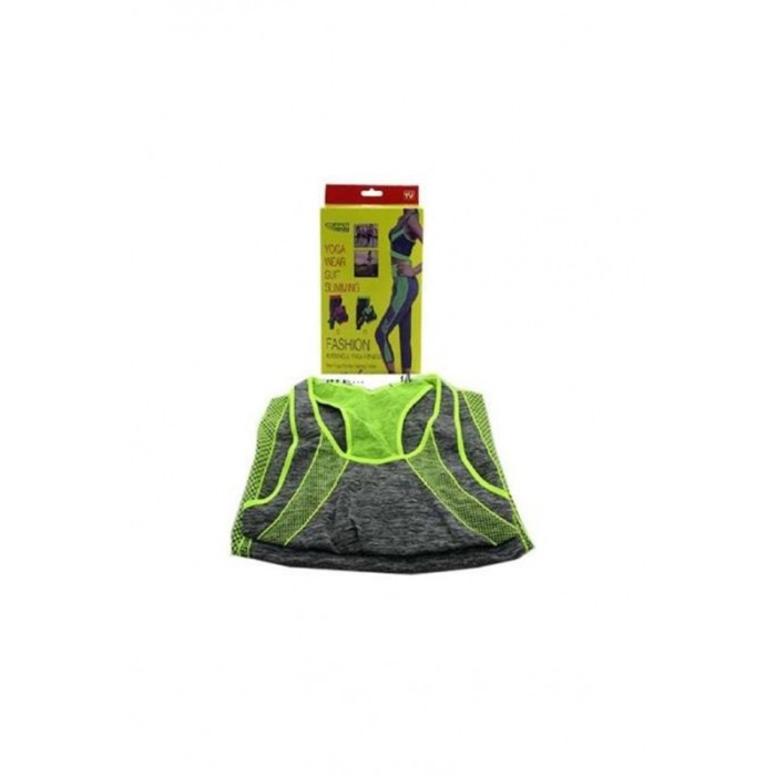 Set 2 piese pentru antrenament sau yoga,bustiera si pantaloni, material elastic,marime universala de la S la XL ,confortabil,gri [2]