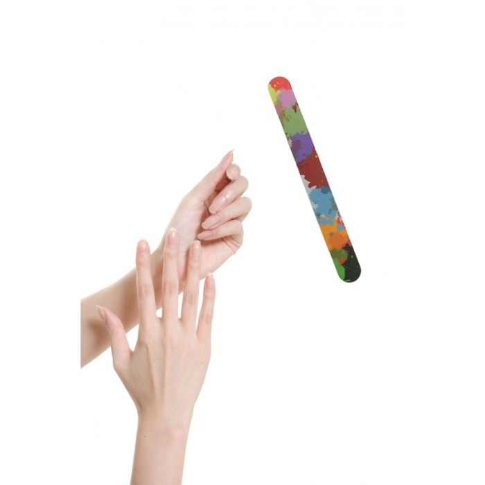 Set 2 Pile de unghii dreapta RainbowNail Doty.ro®, granulatie 180, 17.5 cm, multicolora [1]