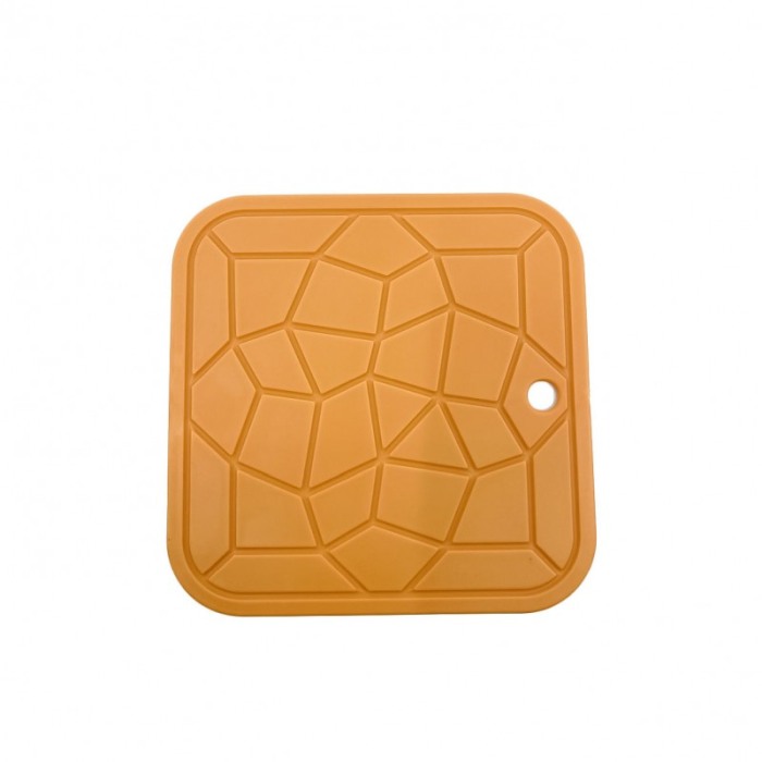 Set 2 suporturi pentru protectie termica HotPot , silicon, material de calitate, 18 cm, forma patrata, portocaliu [2]