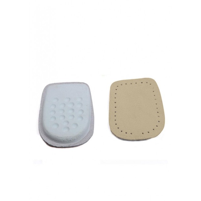 Set 2 Talonete din piele ecologica LeatherHeel, reutilizabile, pernite inaltatoare, universale, 10x8 cm, bej, Doty®️ [1]