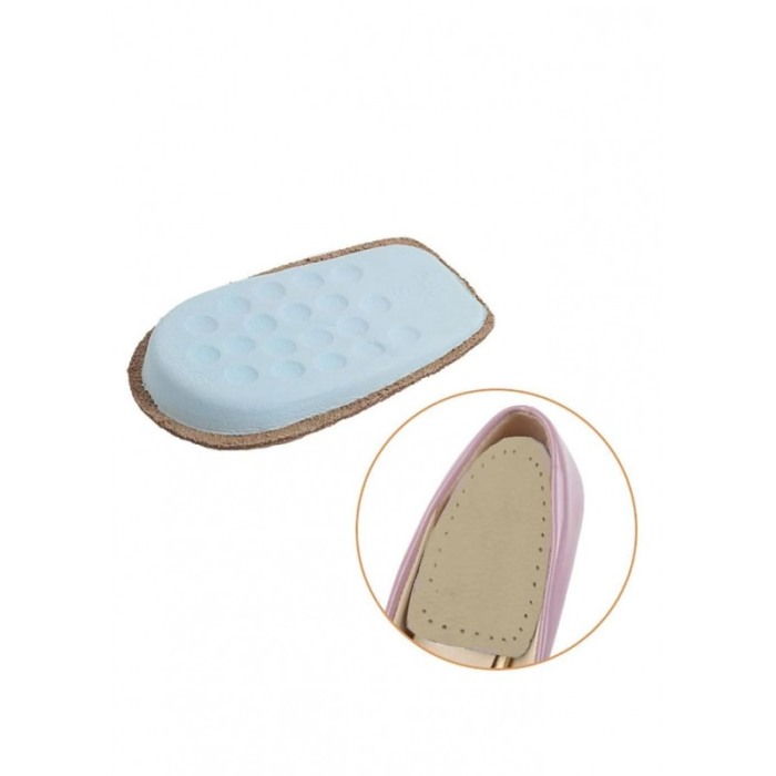 Set 2 Talonete din piele ecologica LeatherHeel, reutilizabile, pernite inaltatoare, universale, 10x8 cm, bej, Doty®️ [4]