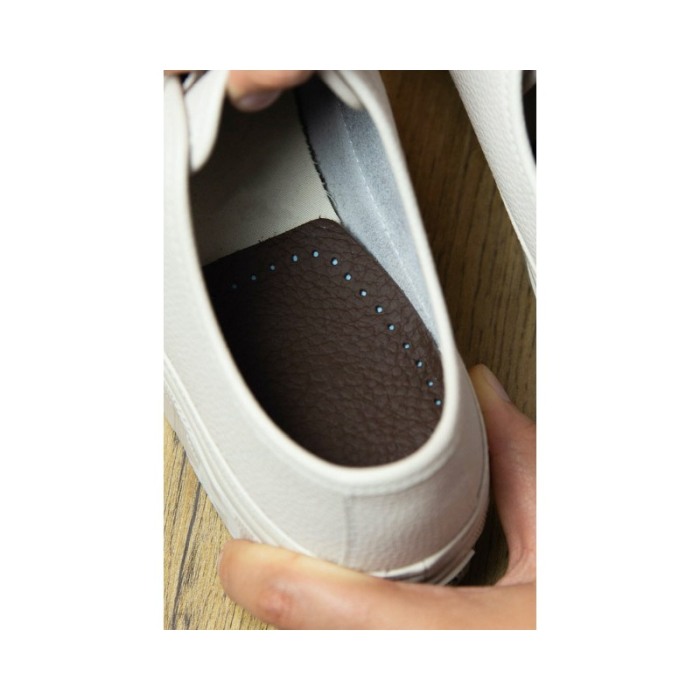 Set 2 Talonete din piele ecologica LeatherHeel, reutilizabile, pernite inaltatoare, universale, 10x8 cm, maro, Doty®️ [5]