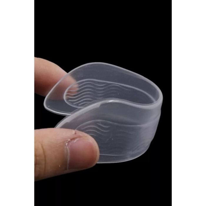 Set 2 Talonete din silicon pentru calcaie HealthyCallus, reutilizabile , unisex, transparente, 10x4 cm [2]