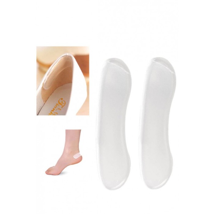 Set 2 Talonete din silicon pentru calcaie UniqueCallus, reutilizabile , unisex, transparente, 10x3 cm [4]