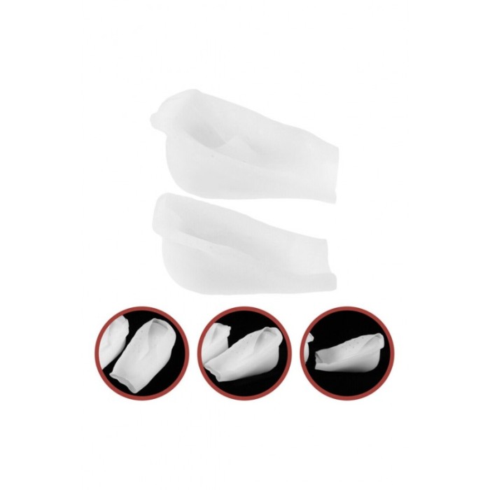 Set 2 talonete pentru calcaie ProtectHeight Doty®, intaritura de 3, 5 cm in plus, fara bataturi dureroase, alb [8]