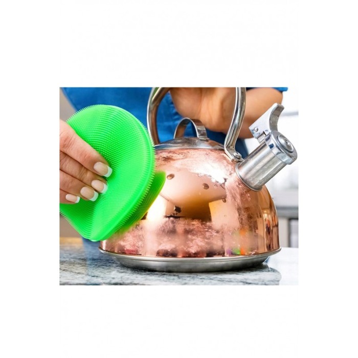 Set 3 bureti de vase multifunctional Rainbow Sponge, silicon rezistent,nu aluneca, nu este abraziv, Doty® [6]