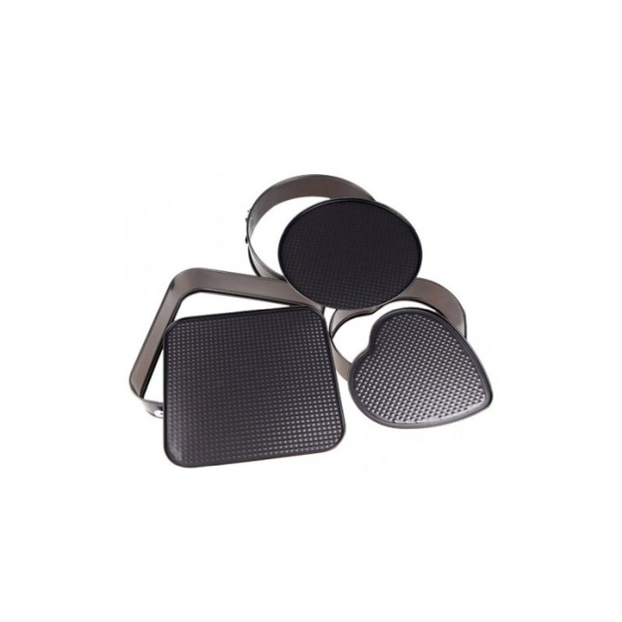 Set 3 forme torturi/prajituri MyCake, margini si baza detasabila, materiale de calitate, negru, Doty® [7]