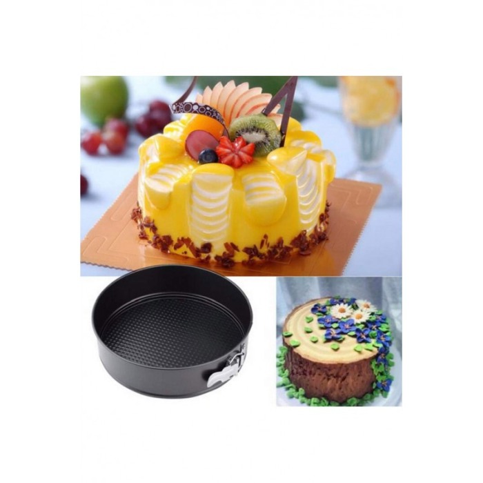 Set 3 forme torturi/prajituri MyCake, margini si baza detasabila, materiale de calitate, negru, Doty® [4]
