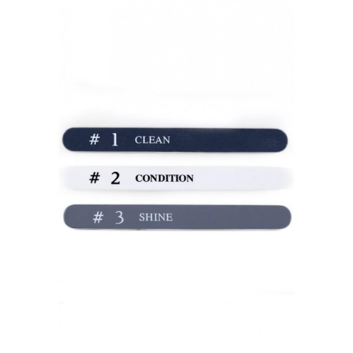 Set 3 pile cosmerice ShinnyNails Doty.ro®, pentru curatarea patului unghial, finisarea unghiei, ofera luciu, multicolor [2]
