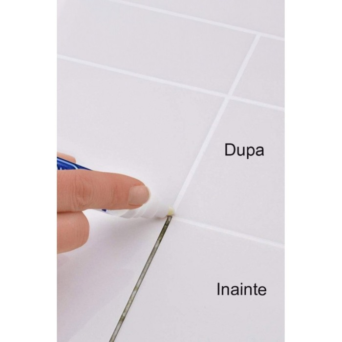 Set 3 x Marker corector rosturi TilePen, pentru gresie si faianta, alb, eficient, simplu de utilizat, Doty® [4]