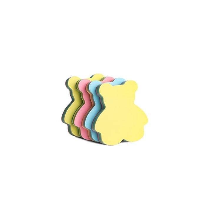 Set 300 bucati Adorabile Sticky Notes Doty®, in forma de ursulet, multicolore, 70x70 mm [6]