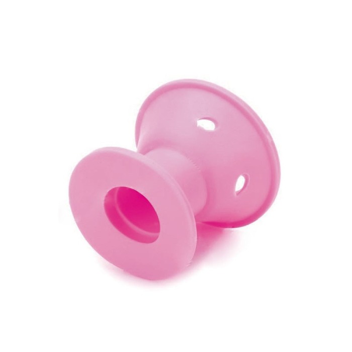 Set 4 bigudiuri SiliconeCurls, din silicon, usor de utilizat, 4x3 cm, roz [8]