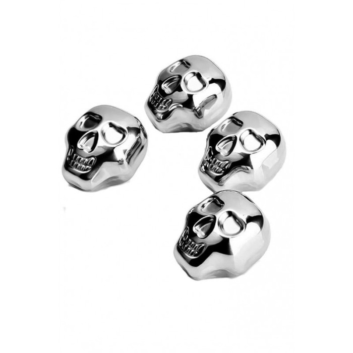 Set 4 cuburi  skeleton de racire bauturi  din otel inoxidabil refrigerabile, reutilizabile , Doty [2]