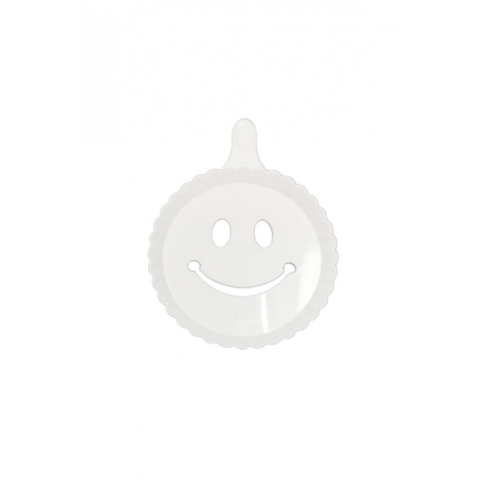 Set 4 forme de ornat cafea sau prajituri ArtON, din plastic, reutilizabile, usor de folosit si curatat, alb, 10 cm [6]