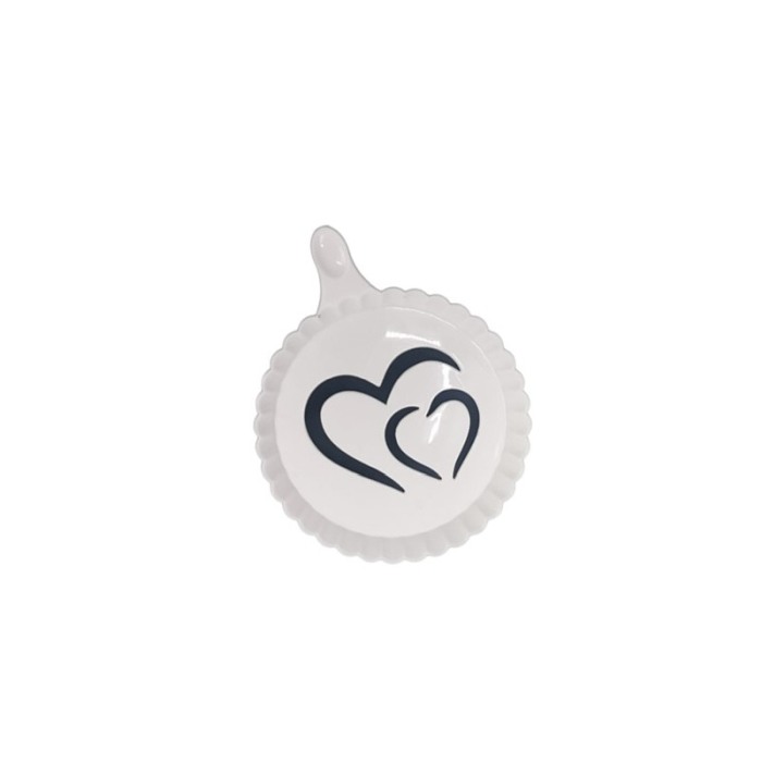 Set 4 forme de ornat cafea sau prajituri Arts I , din plastic, reutilizabile, usor de folosit si curatat, alb, 9 cm, Doty [3]
