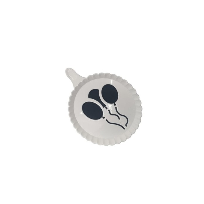 Set 4 forme de ornat cafea sau prajituri Arts II , din plastic, reutilizabile, usor de folosit si curatat, alb, 9 cm, Doty [4]