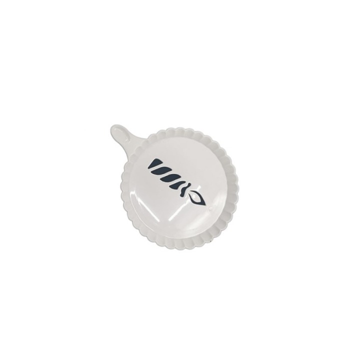Set 4 forme de ornat cafea sau prajituri Arts II , din plastic, reutilizabile, usor de folosit si curatat, alb, 9 cm, Doty [3]