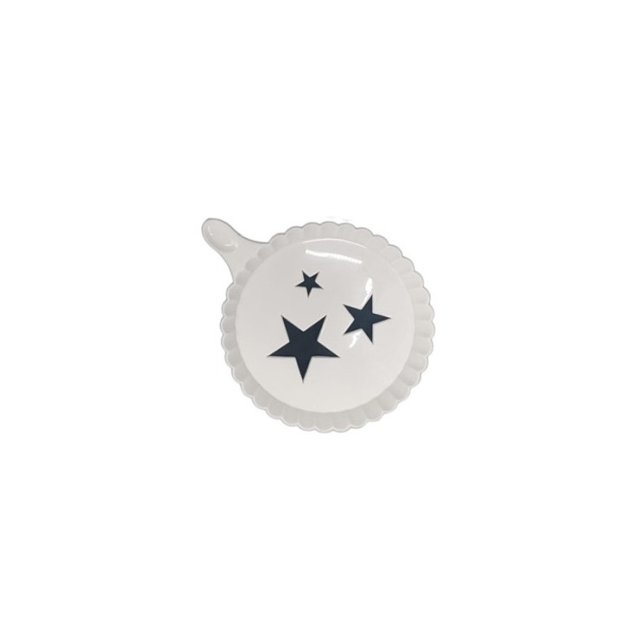 Set 4 forme de ornat cafea sau prajituri Arts II , din plastic, reutilizabile, usor de folosit si curatat, alb, 9 cm, Doty [2]